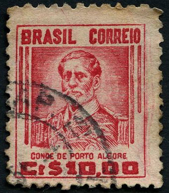 Brasil - 1954 - Serie Retratos Presidentes - Conde de Porto Alegre - 10Cr