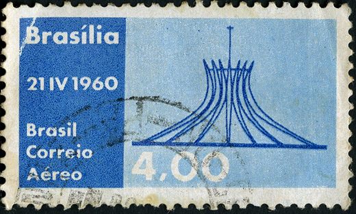 Brasil - 1960 - Inauguracao Brasilia Aereo - 4Cr