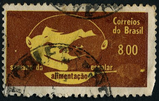 Brasil - 1963 - Semana da Alimentacao Escolar - 8Cr