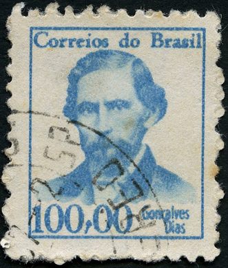 Brasil - 1966 - Personalidades - Goncalves Dias - Cr100.00