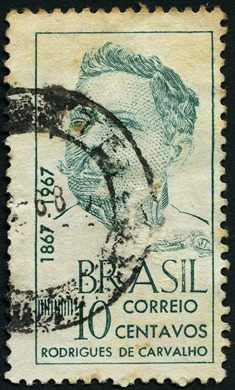 Brasil - 1967 - Centenario Morte Rodrigues de Carvalho - 10Cts