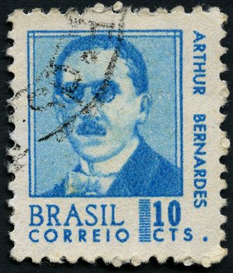 Brasil - 1967 - Serie Presidentes - Arthur Bernardes - 10Cts