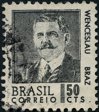 Brasil - 1967 - Serie Presidentes - Wenceslau Braz - 50Cts