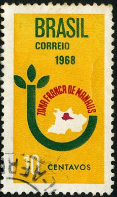 Brasil - 1968 - Zona Franca de Manaus - 10Cts