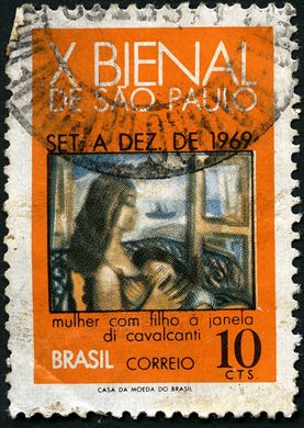 Brasil - 1969 - X Bienal Sao Paulo - 10Cts