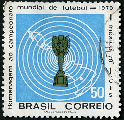 Brasil - 1970 - Copa do Mundo Mexico - 50cts