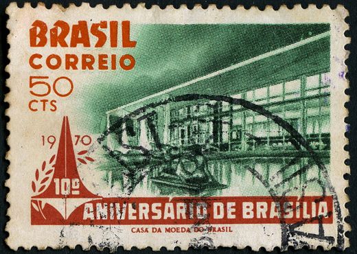 Brasil - 1970 - Aniversario de Brasilia - 50cts
