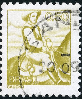 Brasil - 1976 - Profissoes - Gaucho - Cr0.50