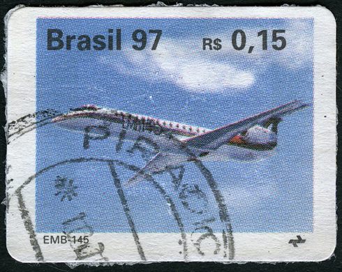 Brasil - 1997 - Avioes Brasileiros EMB145 - 0.15R