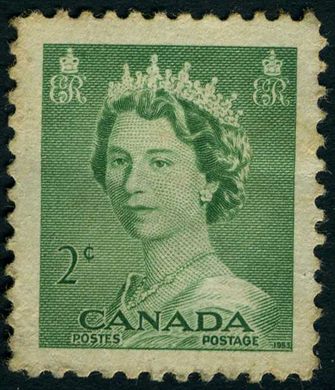 Canada - 1953 - Definitivas Karsh - Rainha Isabel II - 2C