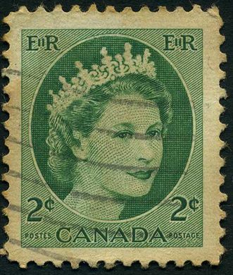 Canada - 1954 - Definitivas Wilding - Rainha Isabel II - 2C
