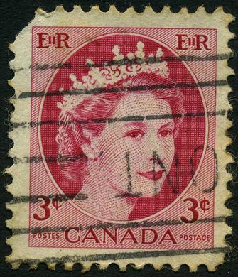 Canada - 1954 - Definitivas Wilding - Rainha Isabel II - 3C