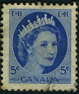Canada - 1954 - Definitivas Wilding - Rainha Isabel II - 5C