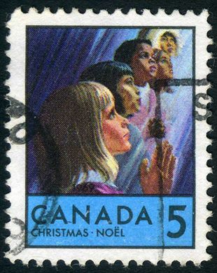 Canada - 1969 - Natal Criancas a Rezar - 5C