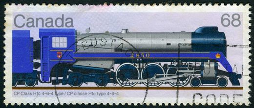 Canada - 1986 - Locomotiva CP Classe H1c 4-6-4 - 68C