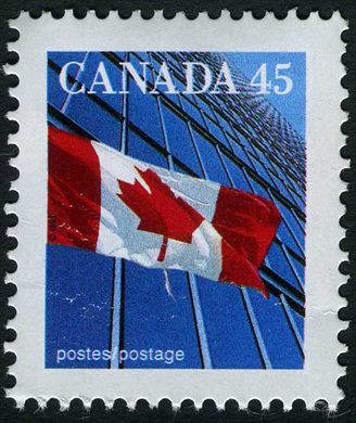 Canada - 1995 - Bandeira sobre Edificio - 45C