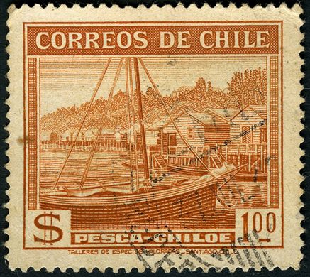 Chile - 1938 - Pesca Chiloe - 1Peso