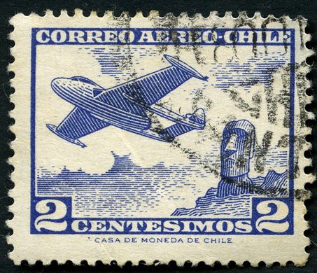 Chile - 1960 - Aviao Ilha de Pascoa - 2C