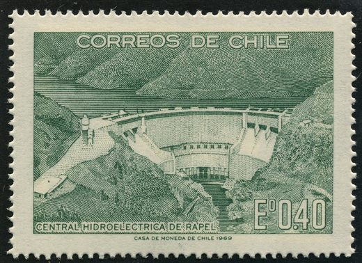 Chile - 1969 - Hidroeletrica Rapel - 0.4Esc