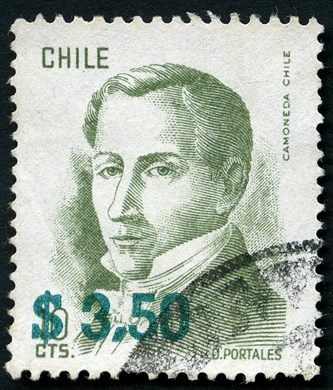Chile - 1976 - Diego Portales - 2Peso