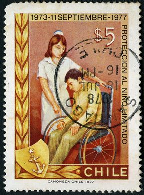 Chile - 1977 - Protecao Crianca Limitado - 5Pesos