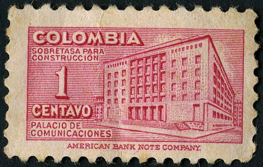 Colombia - 1948 - Palacio Comunicaciones Sobretasa - 1C