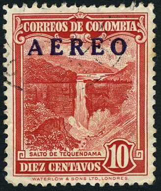 Colombia - 1953 - Salto de Tequendama Aereo - 10C