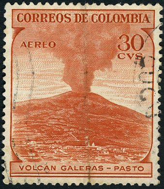 Colombia - 1954 - Volcan Galeras Pasto - 30C