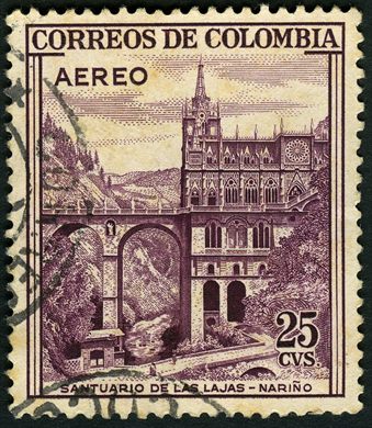 Colombia - 1954 - Santuario Las Lajas Narino - 25C