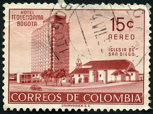 Colombia - 1955 - Hotel Tequendama Iglesia San Diego - 5C