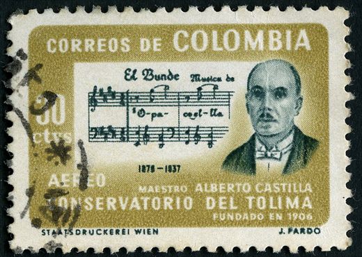 Colombia - 1956 - Maestro Alberto Castilla Conservatorio Tolima - 90C