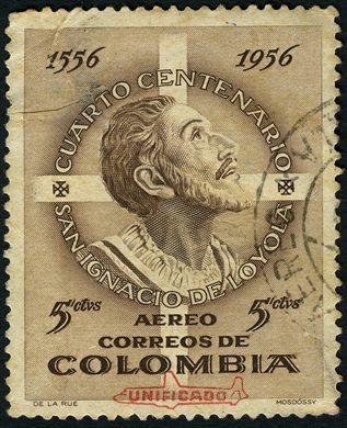 Colombia - 1956 - Cuarto Centenario San Ignacio Loyola Unificado - 5C