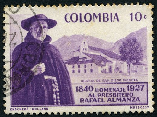 Colombia - 1958 - Padre Rafael Almanza - 10C