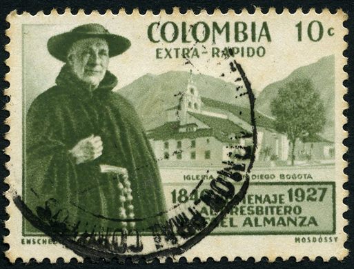 Colombia - 1958 - Padre Rafael Almanza Extra Rapido - 10C