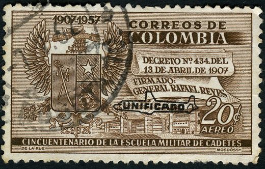 Colombia - 1958 - Cincuentenario Escuela Militar de Cadetes (Unificado) - 20C