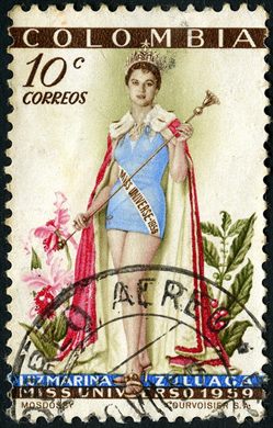 Colombia - 1959 - Luz Marina Zuluaga Miss Universo - 10C