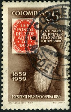 Colombia - 1959 - Centenario Primer Sello Postal - 35C
