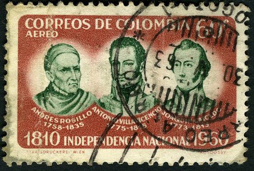 Colombia - 1960 - Independencia Rosillo Villavicencio Ricaurte - 60C