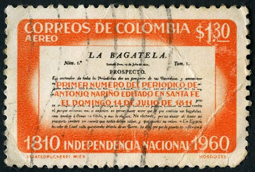 Colombia - 1960 - Independencia La Bagatela Narino - 1Peso30