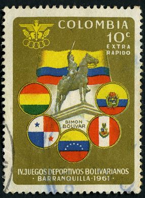 Colombia - 1961 - IV Juegos Bolivarianos Barranquilla Bolivar Extra Rapido - 10C