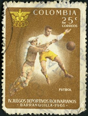 Colombia - 1961 - IV Juegos Bolivarianos Barranquilla Futbol - 25C