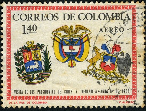 Colombia - 1966 - Visita Presidentes Chile e Venezuela - 1Peso40