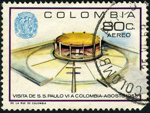 Colombia - 1968 - Visita Paulo VI - 80C