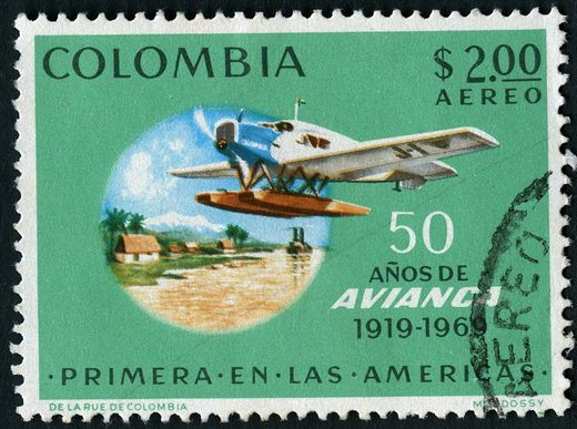 Colombia - 1969 - 50 Anos Avianca - 2Pesos
