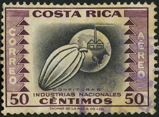Costa Rica - 1954 - Industrias Nacionales Confituras - 50C