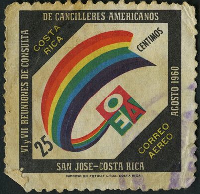 Costa Rica - 1960 - VI VII Reuniones Consulta Cancilleres OEA - 25C