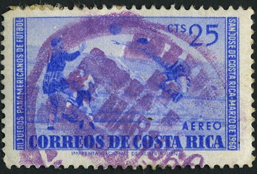 Costa Rica - 1960 - III Juegos Panamericanos Futbol - 25C