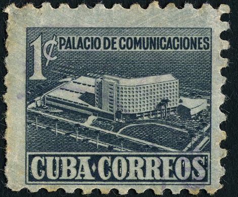 Cuba - 1951 - Palacio de Comunicacoes Azul - 1C