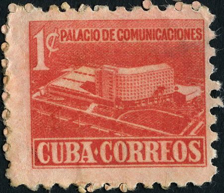 Cuba - 1952 - Palacio de Comunicacoes Vermelho - 1C