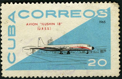 Cuba - 1965 - Avioes Iliushin 18 - 20C
